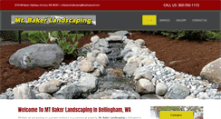 Desktop Screenshot of mtbakerlandscaping.com